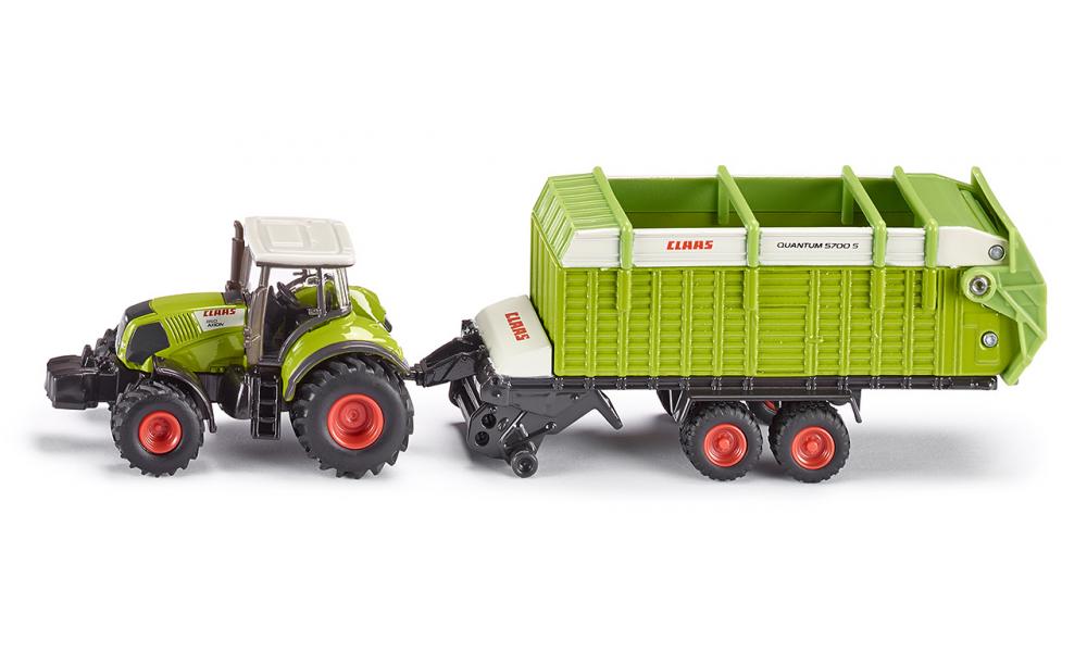 SIKU FARMER 1846 TRAKTOR CLAAS Z PRZYCZEPĄ METAL