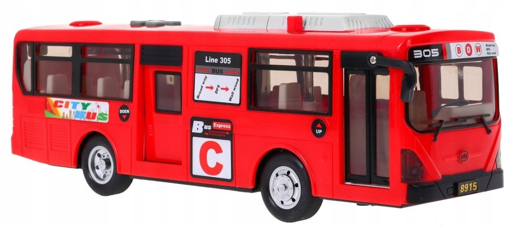 Autobus z dźwiękami School Bus czerwony