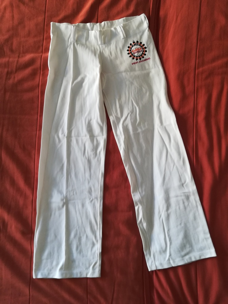 Spodnie Capoeira białe r.180cm