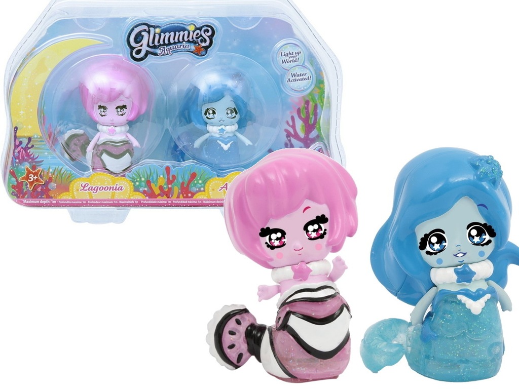 GLIMMIES AQUARIA 2 FIGURKI Lagoonia Abyssia COBI