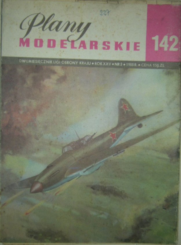 Plany Modelarskie-142-Samolot szturmowy IŁ-2-