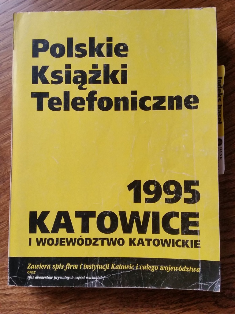 Książka telefoniczna PKT abo. pryw. Katowice 1995