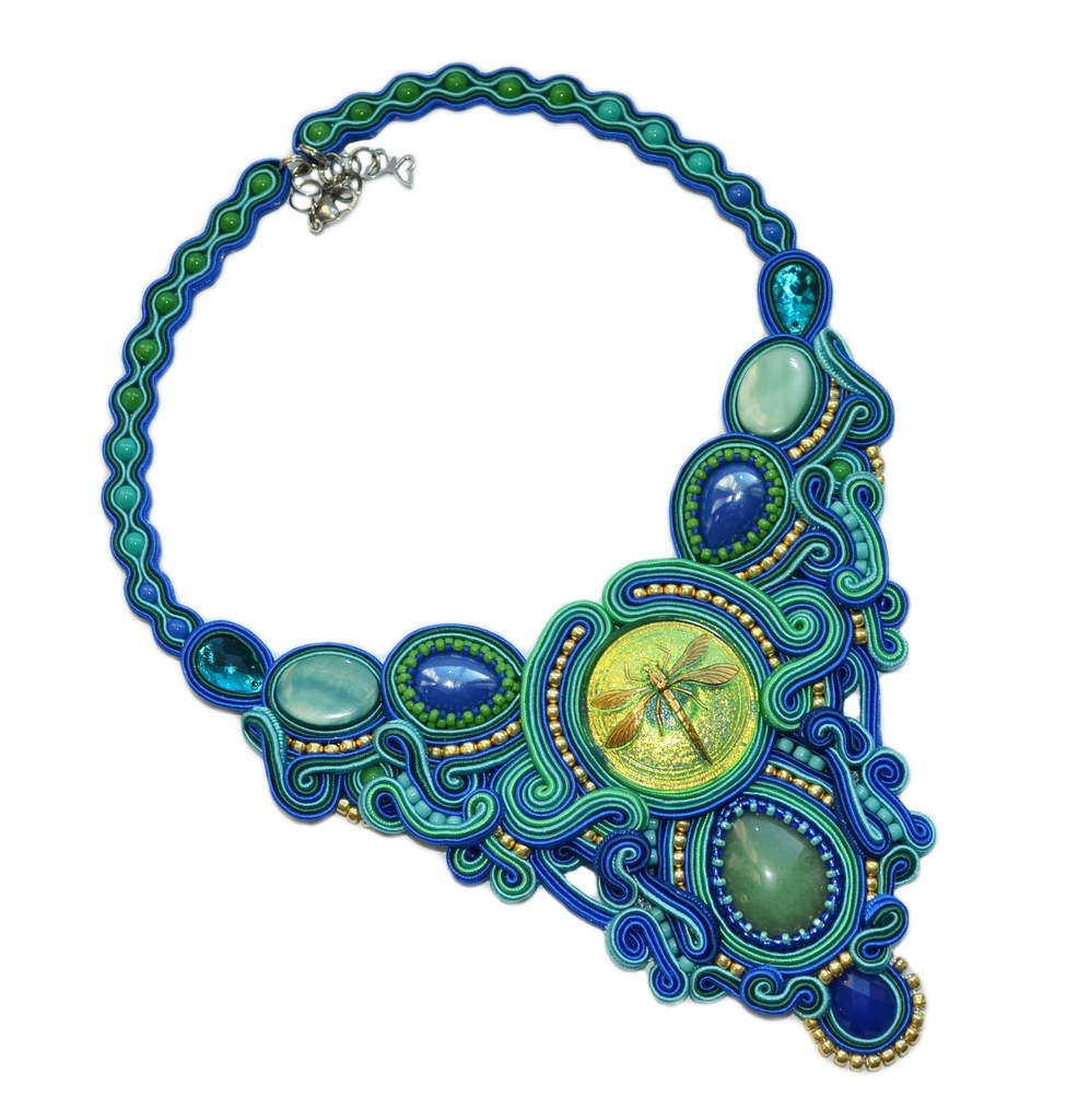 KOLIA NASZYJNIK Sutasz Turkus Handmade UNIKAT