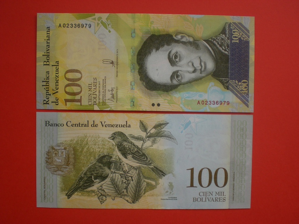 WENEZUELA - 100000 BOLIVARES 2017,UNC