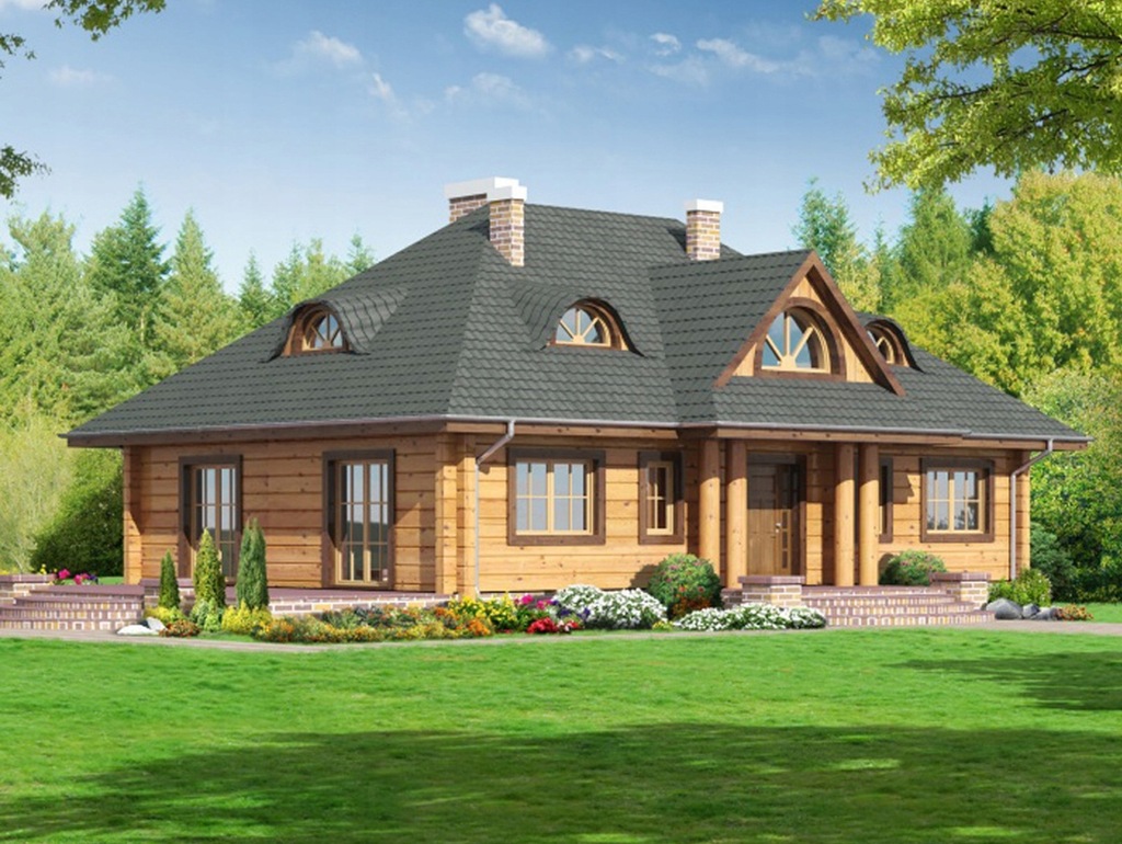 DOM CAŁOROCZNY DREWNIANY Z BALI Chmielniki ds 19