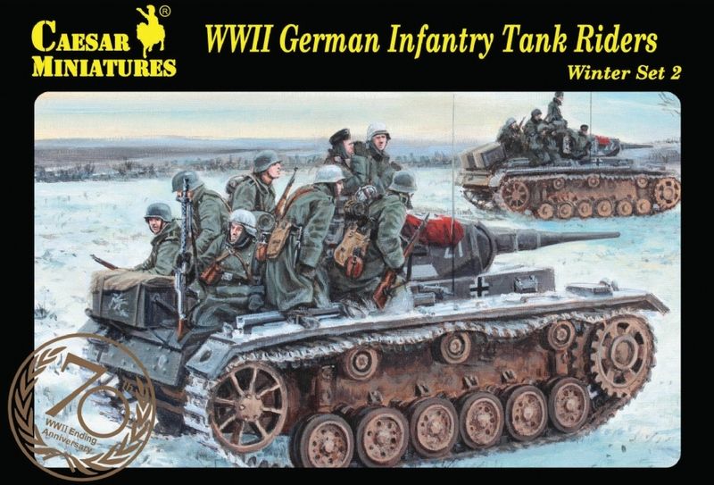 CAESAR MIN. H079 1:72 WWII German Tank Rid. Winter