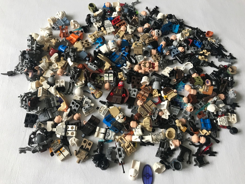 LEGO STAR WARS LUDZIKI FIGURKI Mix 0,35kg