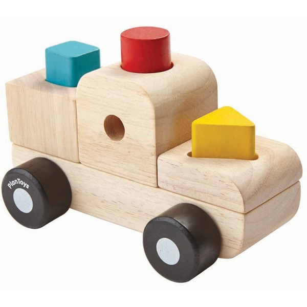 Drewniany Sorter Kształty Samochód Auto Plan Toys