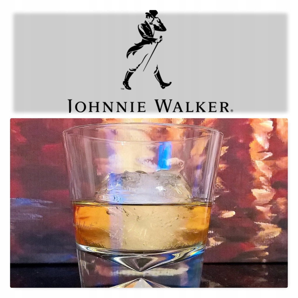 JOHNNIE WALKER szklanka TUMBLER + kula silikon lód