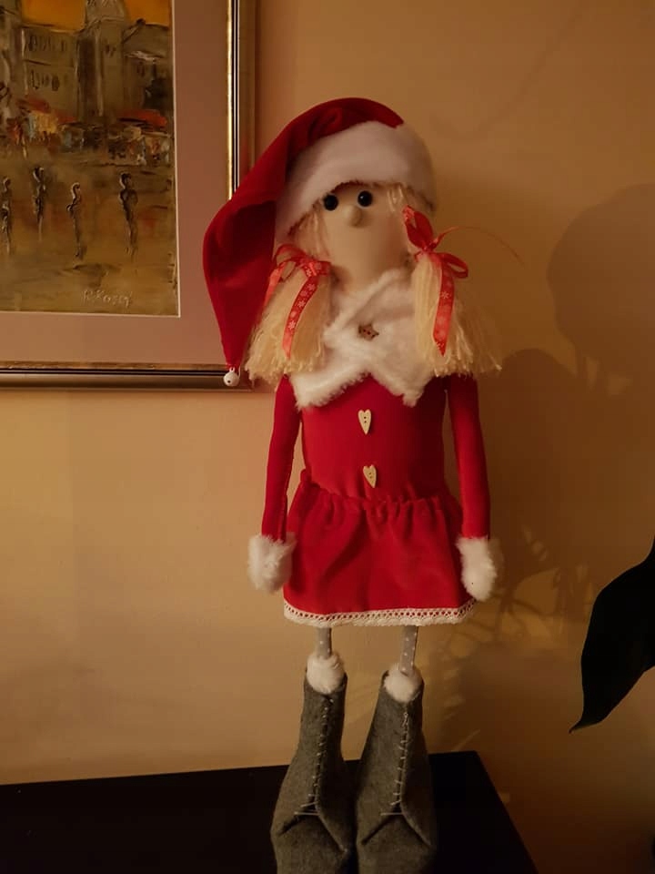 Mikołajka Skrzat krasnal gnom świąteczny ok 85cm