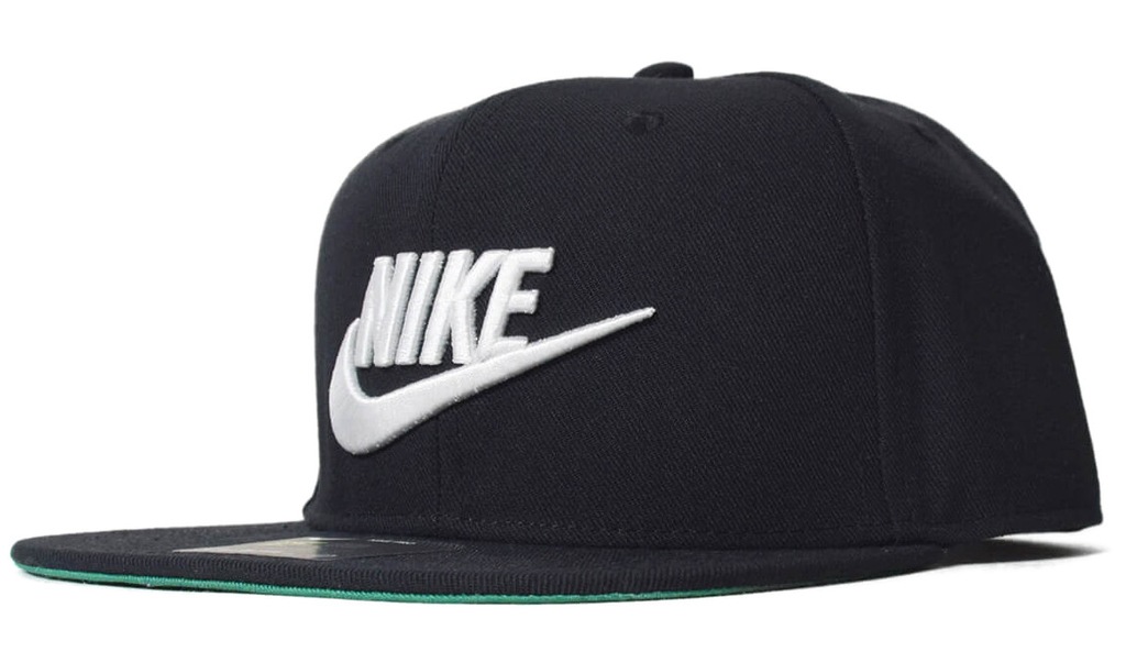 NIKE Czapka z płaskim daszkiem czarna 891284010