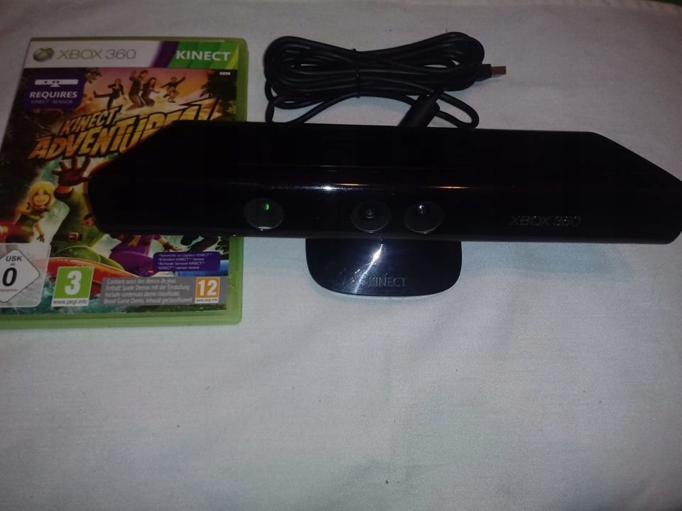 Sensor ruchu Kinect XBOX360 + gra adventures PL