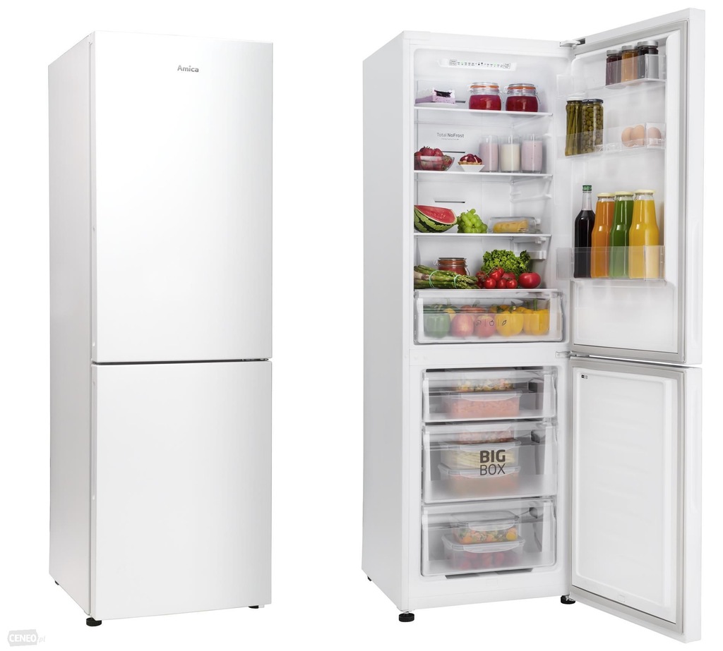 LODÓWKA AMICA FK3296.4F Biała A+ No Frost 185cm