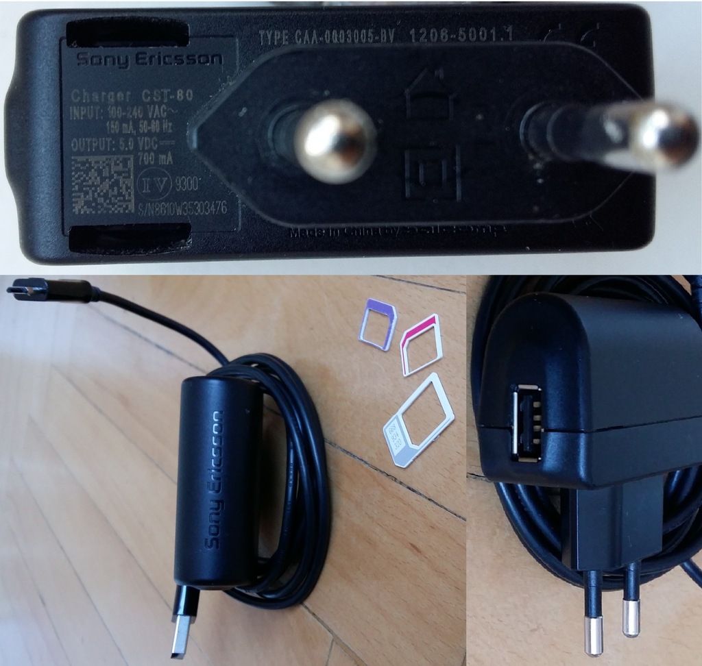 Oryginalna Ładowarka Sony Ericssion USB i Kabel