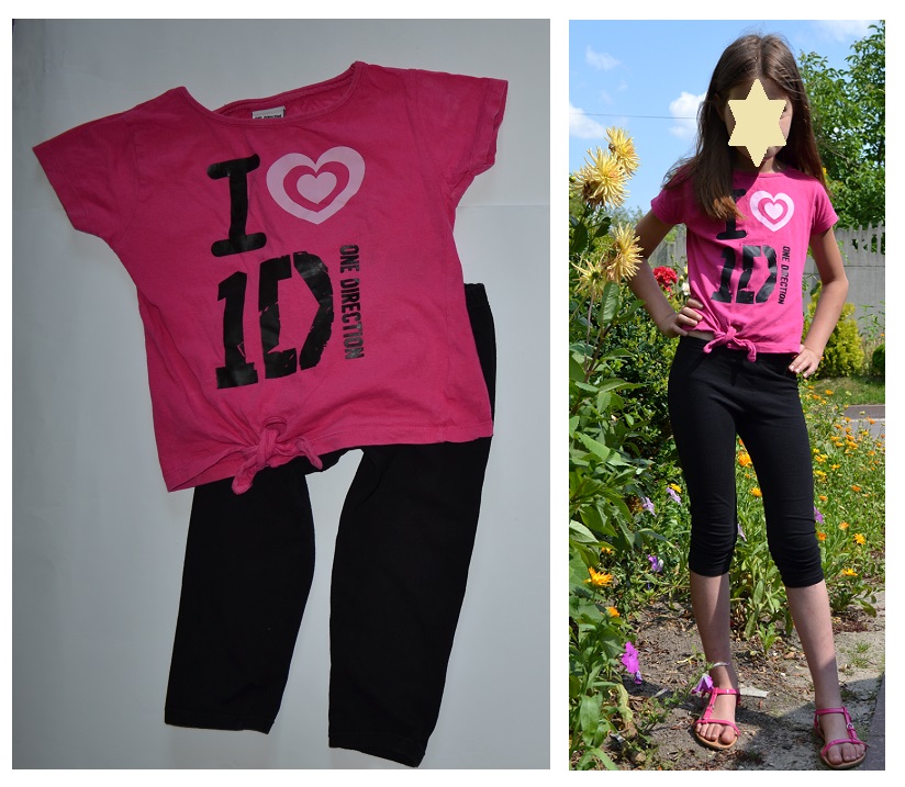 ONE DIRECTION bluzka t-shirt LEGGINSY GRATIS! 128