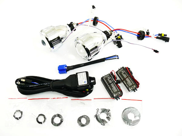 SOCZEWKI BI XENON HID + RINGI ANGEL EYES 8000K 85V