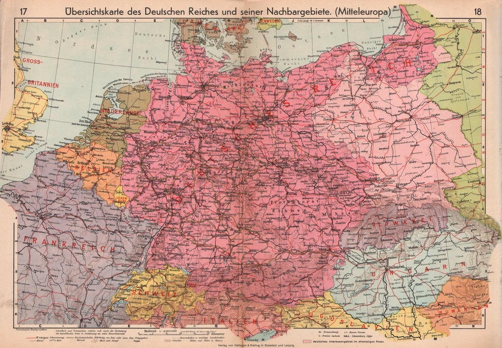 GENERALNA GUBERNIA. WOJENNA MAPA 1941 rok ORYGINAŁ