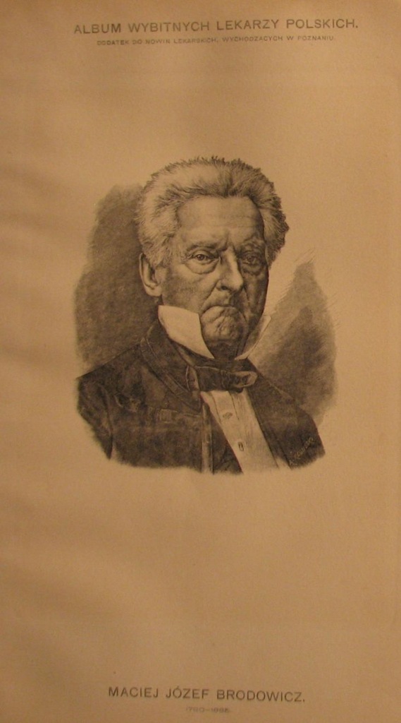 PORTRET MACIEJA JÓZEFA BRODOWICZA 1905 heliografia