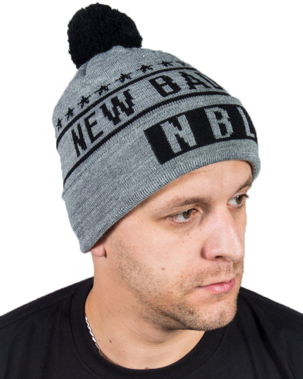 CZAPKA ZIMOWA NEW BAD LINE 10, NBL SWAG gray