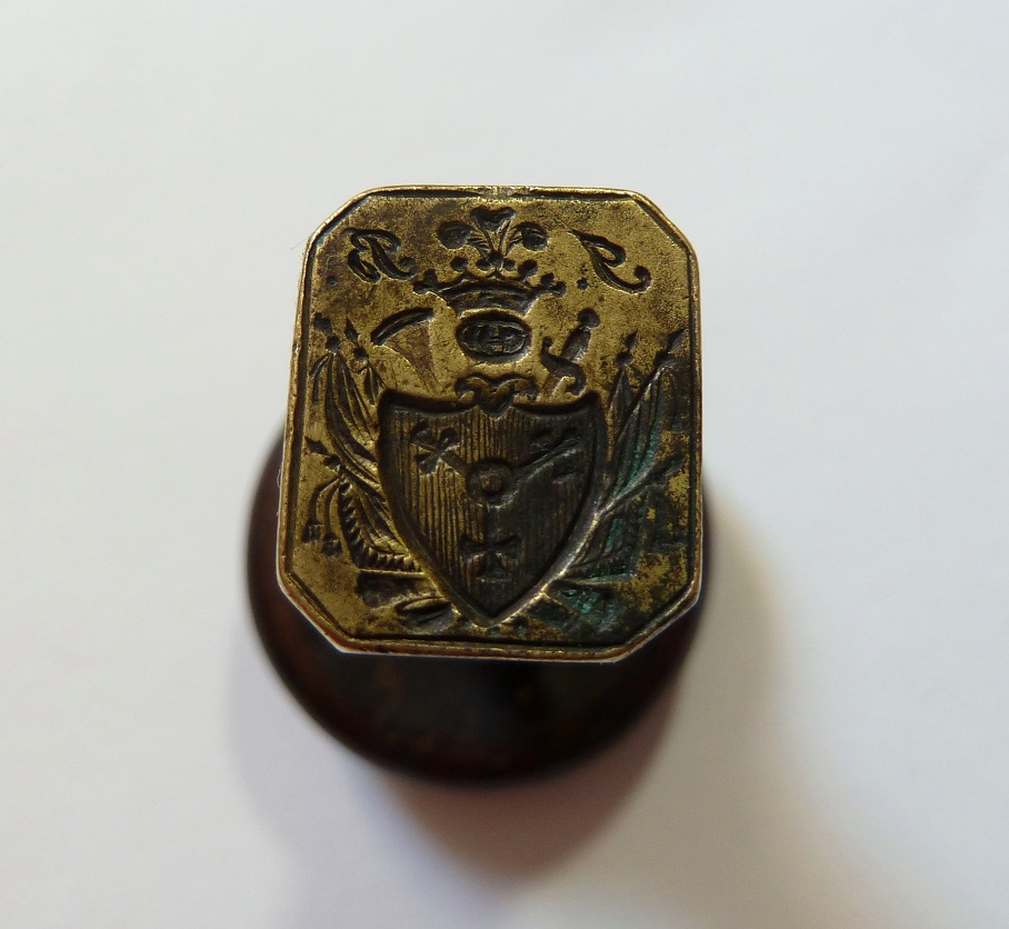 Pieczęć herb Brodzic XIX w. Orginał. (558)