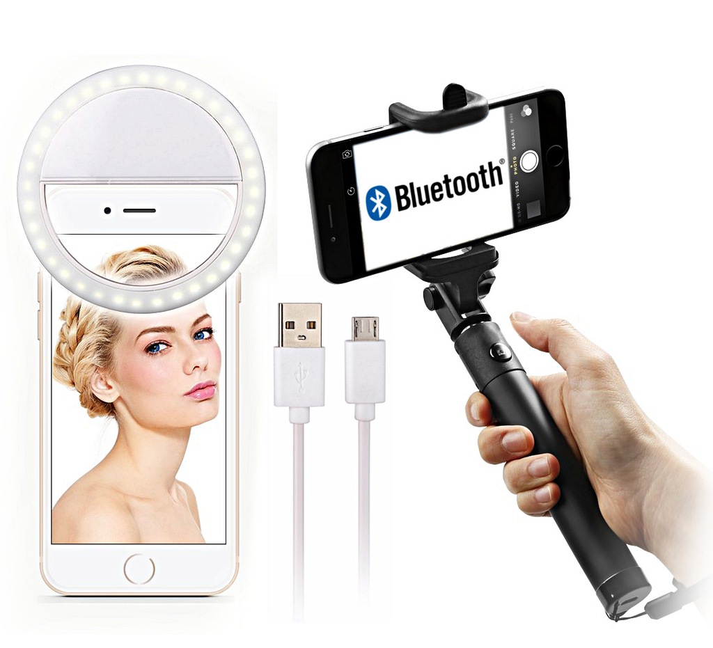 Kijek Selfie +Lampka LED do Qilive Smartphone Q7 5