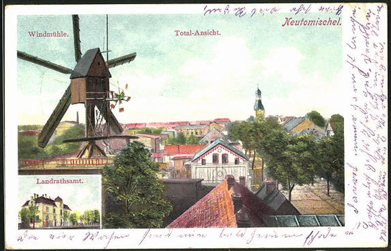 NOWY TOMYŚL Neutomischel wiatrak panorama