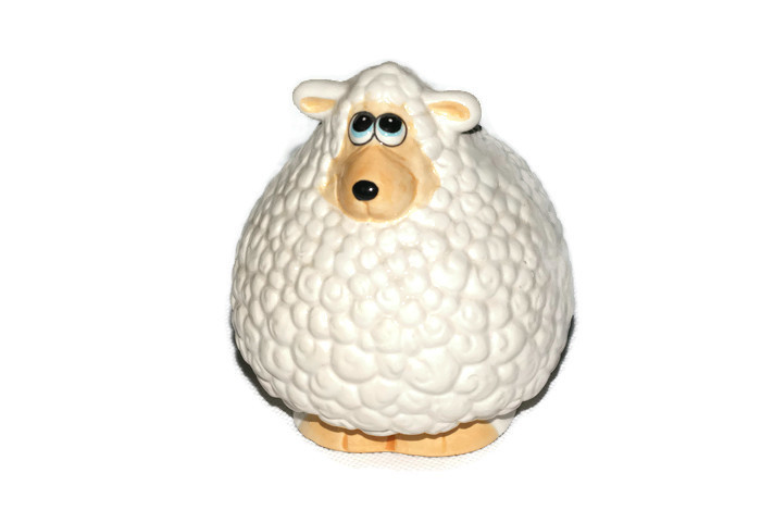 Porcelanowa skarbonka owieczka 