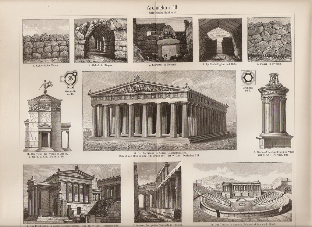 ARCHITEKTURA GRECJI ANTYCZNEJ  ROK 1905