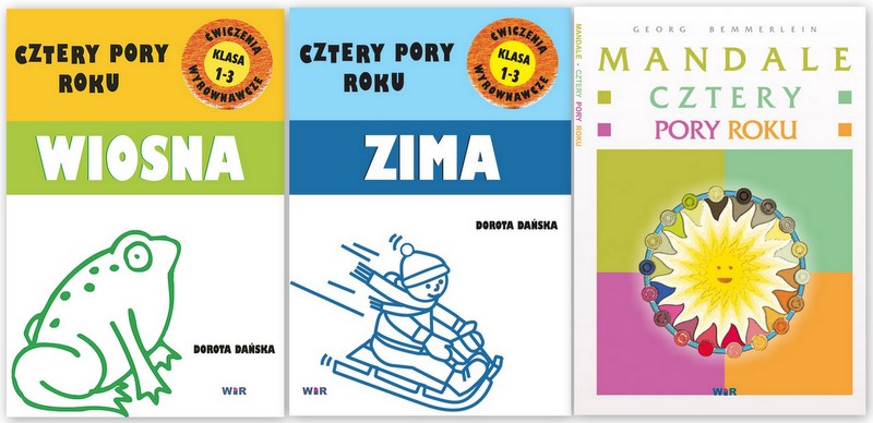 CZTERY PORY ROKU Wiosna Zima+Mandale karty pracy