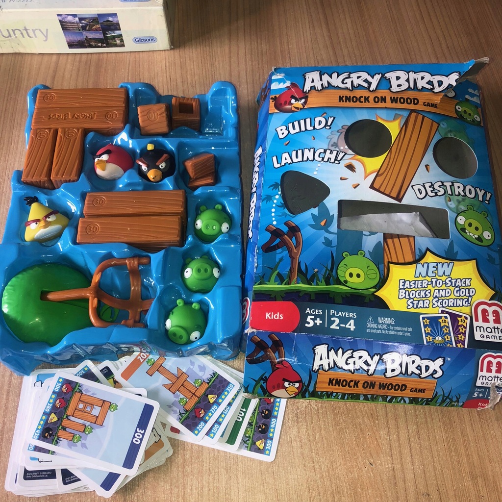 Gra ANGRY BIRDS KNOCK ON WOOD ekstra jakość MATTEL