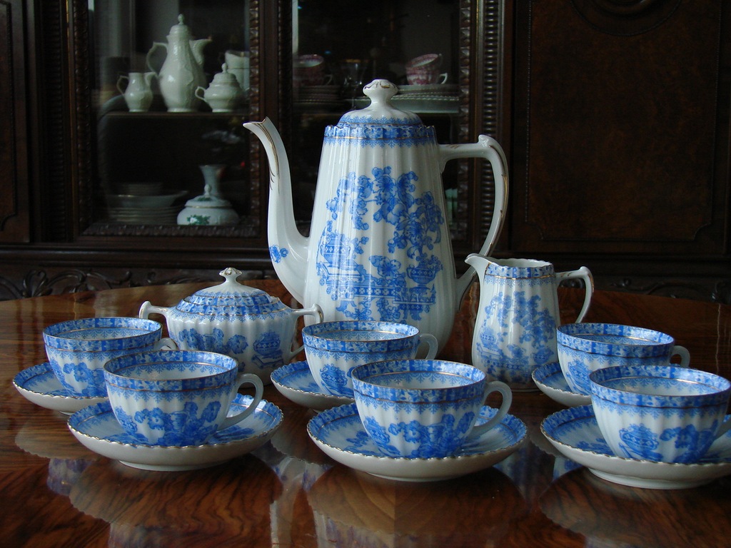 Echt Tuppack, China Blau, Tiefenfurt,  dla 6 osób