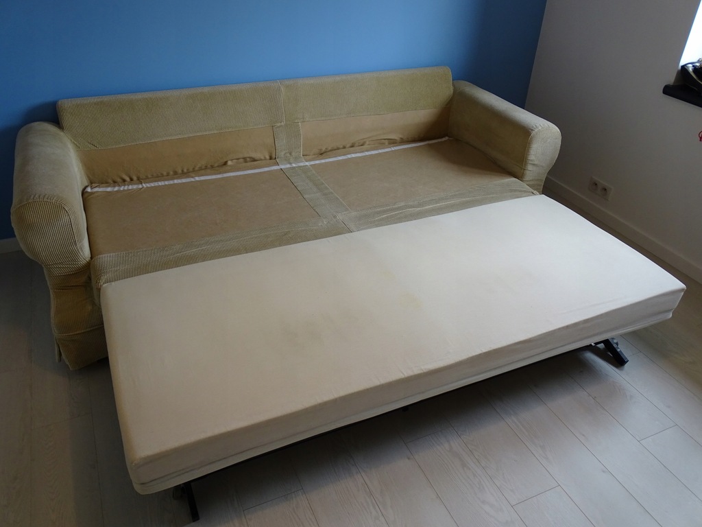Sofa Ikea EKESKOG, duża, sztruksowe pokrycie 7668718034 oficjalne