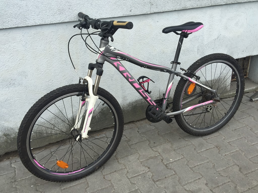 Rower KROSS LEA F2 różowo-grafitowy