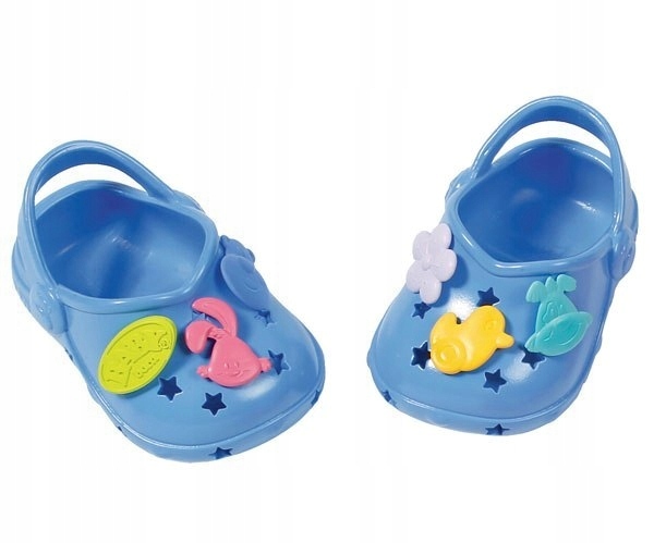 ZESTAW BUCIKI BUTY DLA LALKI BABY BORN NIEBIESKIE