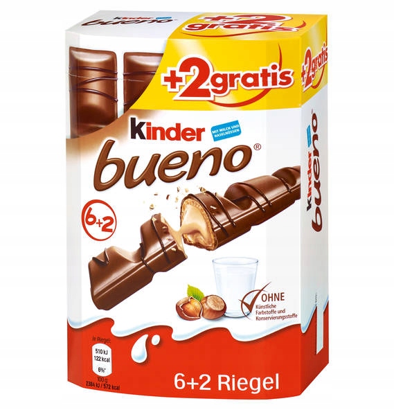 Kinder Bueno 6+2 gratis DE