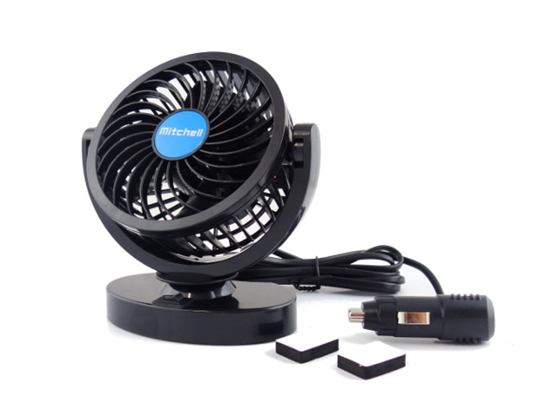 WENTYLATOR SAMOCHODOWY 12V 3W CICHY MOCNY 45db