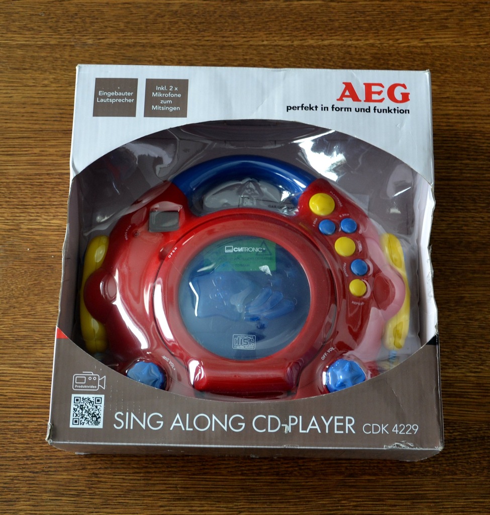 CD-Player AEG SING ALONG 2 mikrofony