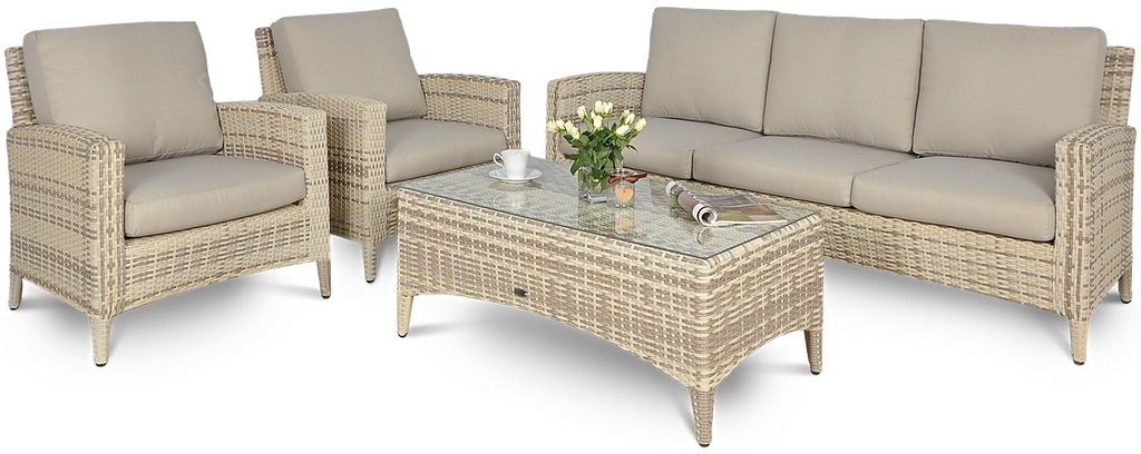 Meble Ogrodowe Zestaw z TECHNORATTANU Sofa 3 OSOB ...