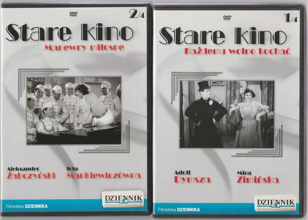 STARE KINO 4 DVD Komplet 1- 4 Filmoteka Dziennika