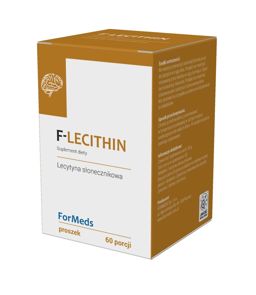 Lecytyna słonecznikowa- 1100 mg - F-LECITHIN