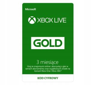 Xbox Live Gold 3Miesiące + 1 miesiąc Najtaniej !!