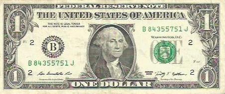 1 DOLLAR / ONE DOLLAR (2009) SERIA B