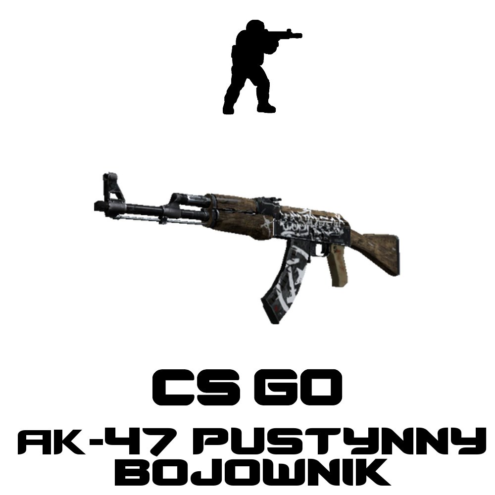 CS:GO AK-47 PUSTYNNY BOJOWNIK MW 4/5 PSC SMS FIRMA