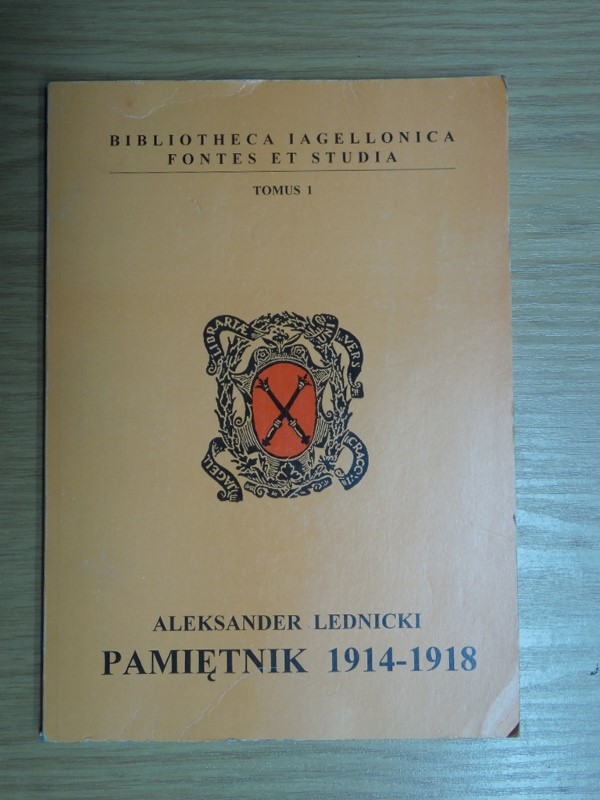 ALEKSANDER LEDNICKI PAMIĘTNIKI 1914-1918