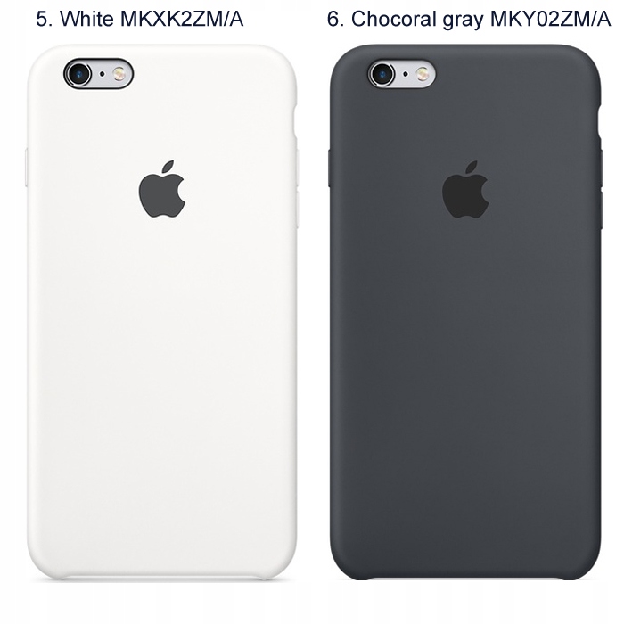 ORYGINALNE SILIKONOWE ETUI IPHONE 6S KOLORY SZKŁO 7085708502