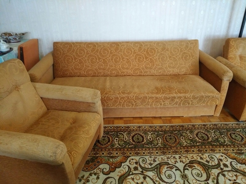 Komplet wypoczynkowy - wersalka + fotele