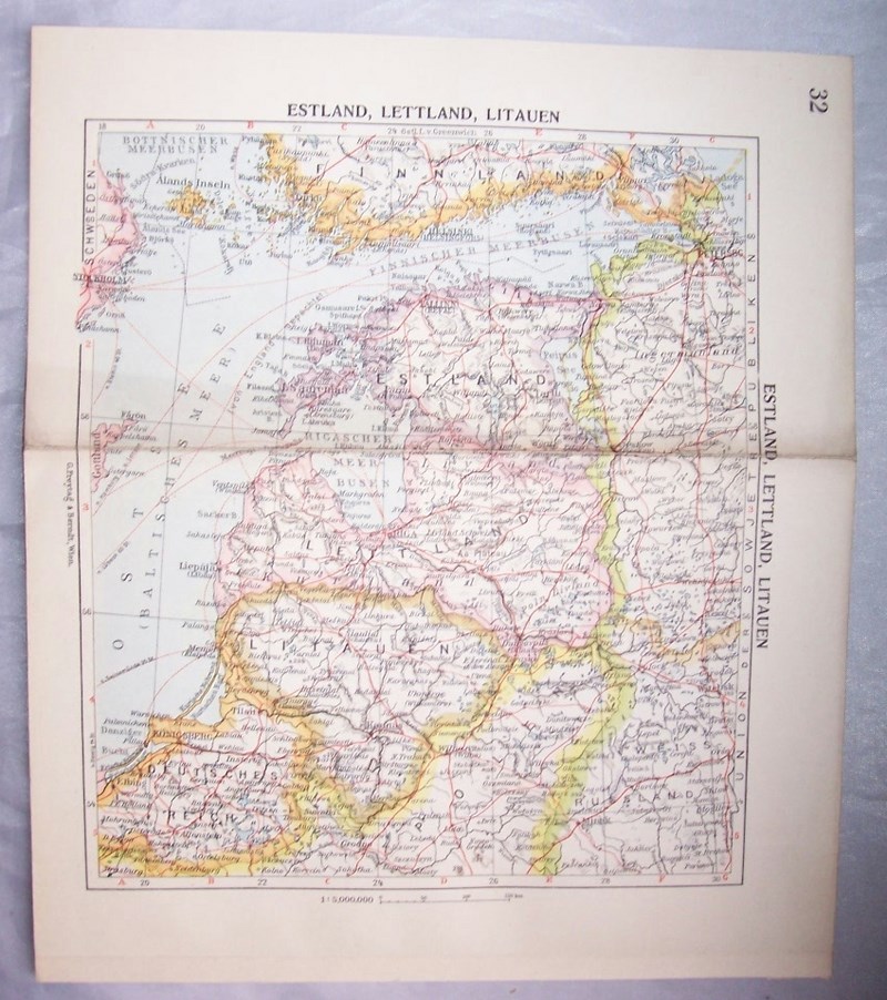 ESTONIA, LITWA, ŁOTWA, SKANDYNAWIA. MAPA 1939.