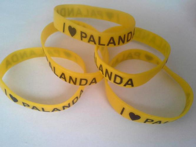 Bransoletka SILIKONOWA szeroka I LOVE PALANDA