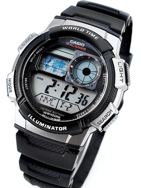 casio led light with afterglow