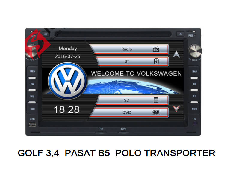 Radio Samochodowe DvD VW Golf 3,4 PASSAT B 5 GPS